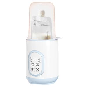 Travel Bottle Warmer - 2 in 1 Automatic Constant Temperature Milk Warmer Baby Bottle | Food Warmer Defrost for Breastmilk | Bottle Warmer for Outing | Smart Temperature Control Warmer Breast Milk War (Blue)