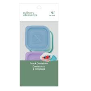 Culinary Elements Snack Containers 4ct. 2 Packs