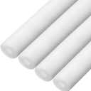MECCANIXITY 4pcs Pipe Insulation Foam Tube Pipe Lagging 10mm(3/8 Inch) ID 30mm OD 3ft Freeze Protection for Copper Pipe, White