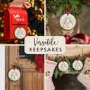 3 x Cat Christmas Ornament 2025  Just a Girl Who Loves Kitten, Pet Lover Xmas Tree Ceramic Keepsake - Sympathy Ornament Gifts for Cat Moms, Girls, Women