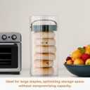 Prepara Evak Fresh Saver Plastic Food Storage, Large/Tall, Black