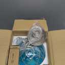 10" Blue Coastal Pendant Light Kitchen Island,Glass Globe Ocean Ceiling Light Fixture Beach House,Dimmable Hemp Rope Light Fixture Hanging For Bathroom Living Room Farmhouse Entry Bedroom (Bulb Incl.)