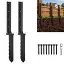2 Pack Fence Post Repair Kit for 4x4 Wood Posts