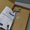 Veken 11.8" Rain Shower Head, Rectangular Rainfall Showerhead with 11" Stainless Steel Exension Arm, Height & Angle Decor Adjustable, High Pressure Shower Heads, Bathroom Accessories, Chrome