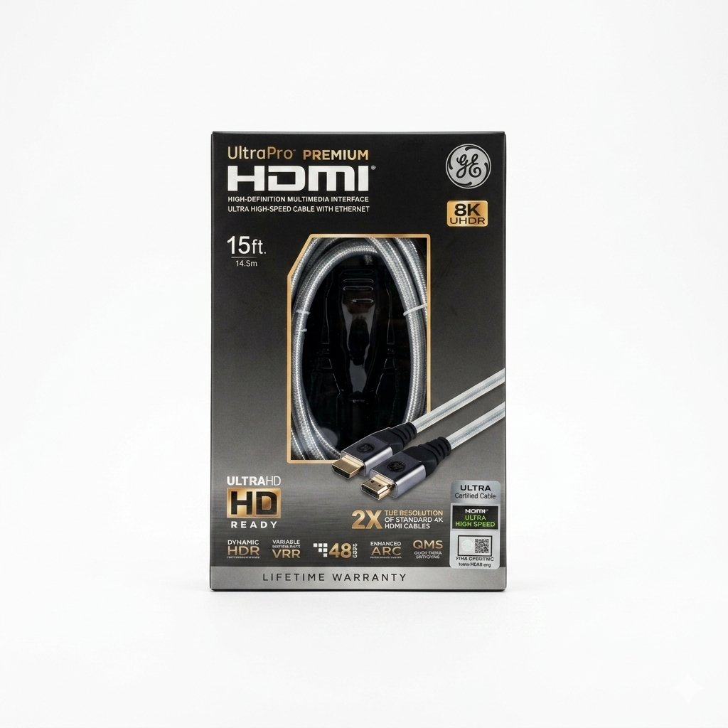 UltraPro Premium HDMI 15ft 8K UHDR Ultra High Speed Cable With Ethernet