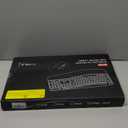 Wireless Keyboard and Mouse Combo, 2.4G Full Size Wave Keys Ergonomic Keyboard with Wrist Rest and 3-Level DPI Adjustable Wireless Ergonomic Mouse for Windows, Mac OS Desktop/Laptop/PC(Black)