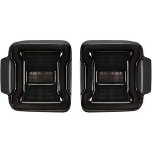 2pcs LED Car Taillight Assembly Compatible With Jeep Wrangler JL 2018+ (US/EU Version) Replace Auto Tail Lamp Rear Turn Signal Reverse Light(US Version,Smoked Lens)