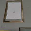 YiPinYin 4x6'' Gold Floating Frame Set of 2, For Photo Sizes (2x3'', 3.5x 5''), Plated Metal Frames for Tabletop/Shelf Display, Wedding, Christmas,Birthady, Home or Office Decoration Frames Silver.