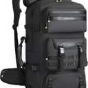 Travel Backpack for Men, 50L Carry On Flight Approved Convertible Duffle Bag with Shoe Compartment, 17 inch Laptop Luggage with USB Charging Port for Weekender Hiking, Black