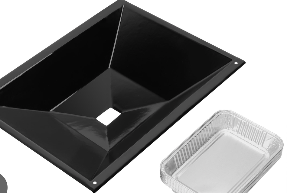 SafBbcue Genesis II E310 Grease Tray with 10PCS 6415 Catch Pan Aluminum Liner, 66036 Drip Pan for Weber Genesis II 300 Series Gas Grills, Genesis II E340 E320 E330 E335 S310 S320 S330 S335,18"x13-2/8"