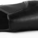 Keemi Black Jazz Shoes for Woman, Leather Dance Shoes for Women Men Unisex Adults,Non-Slip Women's Dancing Shoe, Size 9.5W