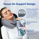 Cozyhealth Travel Neck Pillow for While Sleeping on Airplane, Memory Foam Comfort Travel Pillow, Gently Neck Head Support Sleeping Rest, Airplane Car and Home Use (Small)