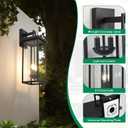 22 Inch Large Black Outdoor Wall Lights Exterior Lighting Fixtures,Outside Lights for House,Front Porch Light,Waterproof Outdoor Wall Sconce Light Carriage Exterior Lights,E12 Base*2, 22 In-2 Packs