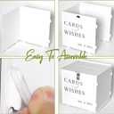 White Acrylic Card Box with Slot & Lock, DIY Large Wedding Card Boxes for Reception, Elegant Money Envelop Card Box for Party Wedding Birthday Baby Shower Graduation Table Decor