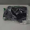 Astylish Women's Stretchy Breathable Vintage Wide Leg High Waisted Jeans Tummy Control Casual Trendy Baggy Cropped Ankle Denim Pants with Deep Front Pockets Spring Summer Black Size 10