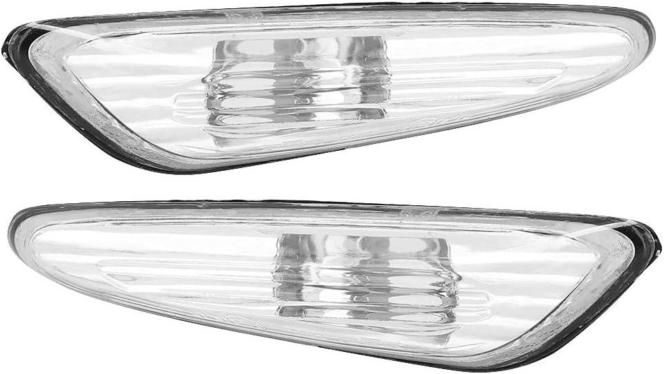 Turn Side Marker Lamp Cover, 2PCS, Fits for E46 325i 325xi 330i 330xi 2002-2005 (Transparent)