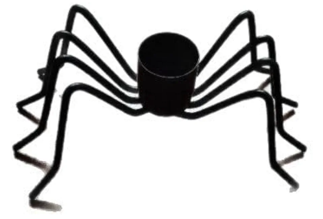 Spider Cone Candlestick, Suitable for Halloween Dining Table, Home Horror Party Decoration (3-Piece Set)