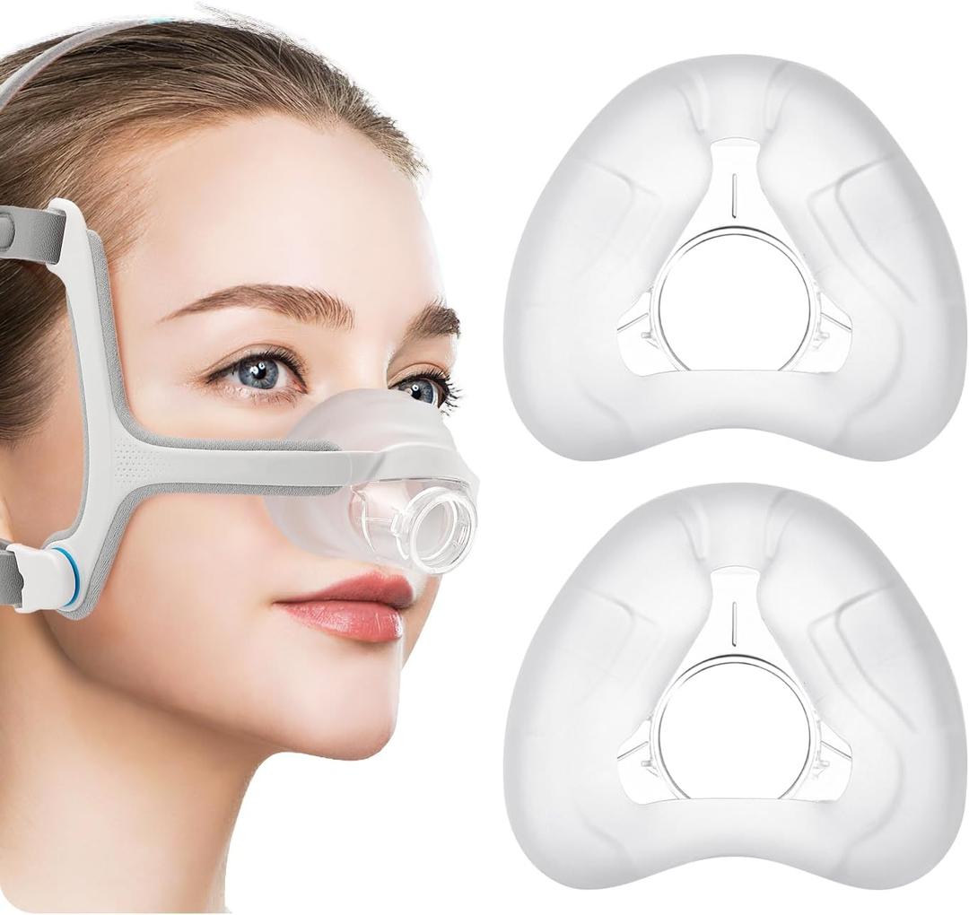 Replacement Mask Cushion for AirFit N20 Large - 2 Packs Snug Fit & Secure Seal Nasal Cushions Compatible with Original Frame, Masks Accessories Replacement Supplies(L)