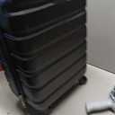 Wrangler 20" Hardside Spinner Carry-On Luggage, Black, 22-inch