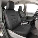 EKR Sienna Seat Covers for 2011-2020 Toyota Sienna LE,XLE, SE,XLE Premium 2nd Row 4/2/4 Split,8 Seats,Waterproof Car Seat Cover Full Set,Car Seat Protectors- Three Row,Leather(Black)