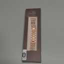 Wearlizer Metal Band Compatible with Fitbit Versa 4 Bands for Woman/Versa 3/Sense 2/Sense Bands Women, Dressy Chain Strap Designer Stainless Steel Bracelet Wristband (Pink Gold)