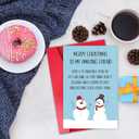 2 x Merry Christmas Card for Friend, Funny Christmas Card for Him Her, Amusing Xmas Cards Gift (#34)