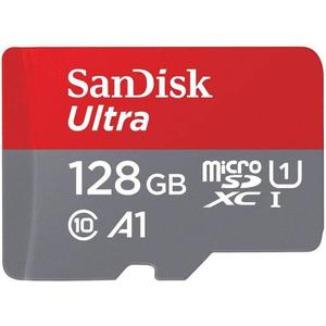 [Older Version] SanDisk 128GB Ultra MicroSDXC UHS-I Memory Card with Adapter - 100MB/s, C10, U1, Full HD, A1, Micro SD Card - SDSQUAR-128G-GN6MA