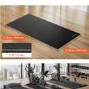 VEVOR Treadmill Mat for Carpet Floor, Exercise Equipment Mat for Treadmills, Stationary & Recumbent Bikes, High Density PVC Floor Protector Gym Mats, Waterproof and Non-Slip for Home Gym