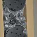 Ferraycle 4 Pcs Stainless Steel Crowd Control Stanchions and Velvet Ropes 5 ft Red Carpet Poles Black Ropes Safety Barriers with Sand Injection Hollow Base for Party Supplies