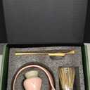 Sisher Matcha Set,Matcha Bowl with Spout,Cute Matcha Set(5pcs) Matcha Bowl,Bamboo Whisk, Matcha Scoop, Matcha Whisk Holder (Chasen Holder), Stainless Steel Sifter, Macha Kit