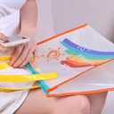 2 x Iridescent Tote Bag PVC Handbag Waterproof Beach Bag Reusable Clear Bags for Shopping Vacation Travel Pool (Large Size)