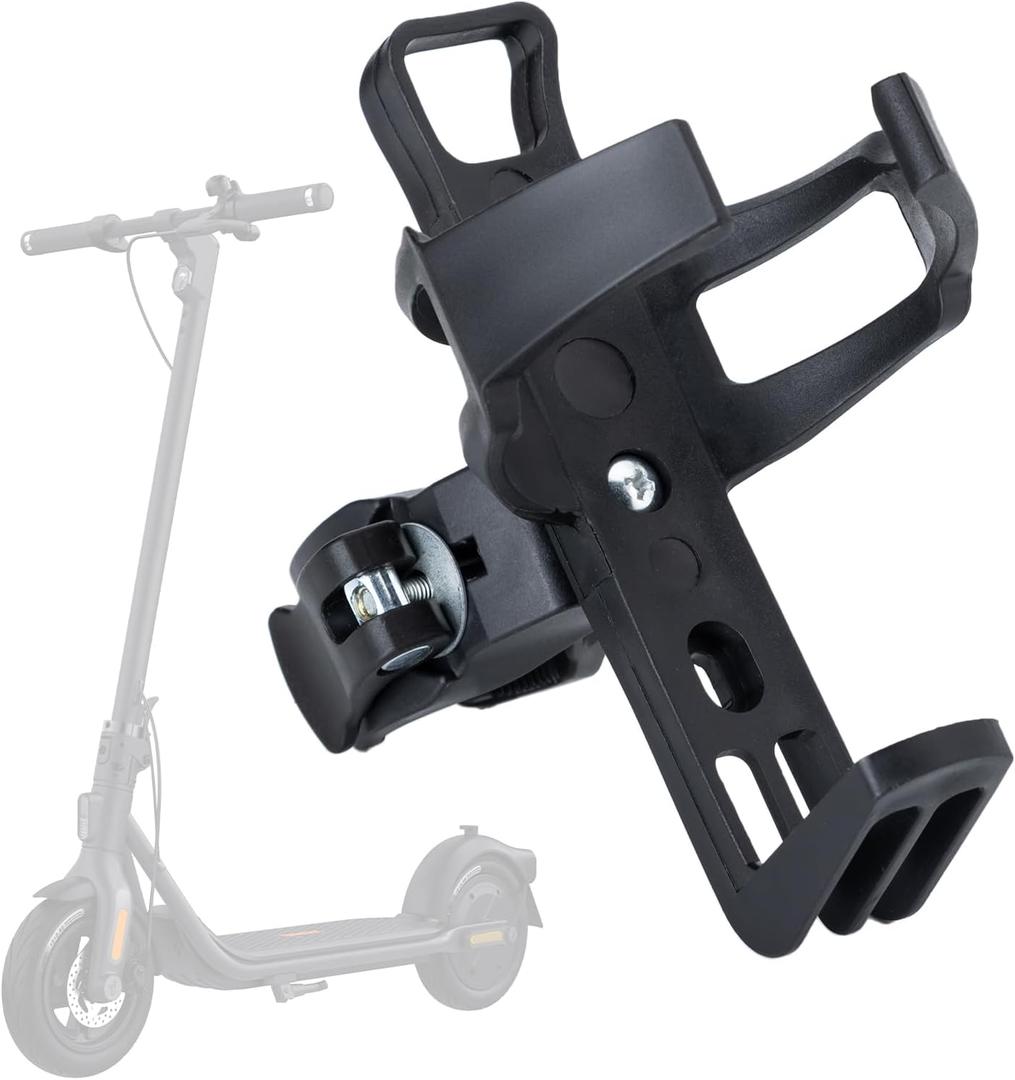 Electric Scooter Water Bottle Holder,360 Rotation Fit Electric Scooter Cup Holder,Fast Dismounting Accessories,Black