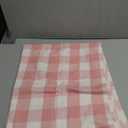 DII Buffalo Check Collection, Classic Farmhouse Tablecloth, 60 x 84, Pink & White