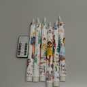 6 Pcs Christmas Flameless Candle Set Nutcracker Taper Candles with Remote Timer LED Flameless Battery Operated Santa Celebration Candles for Winter Christmas Home Decor Gifts