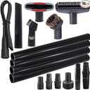 Household Cleaning Kit Attachments Vacuum Cleaner Accessories Universal Vacuum Hose Adapters Flexible Crevice Tool for Dryer Lint Vent Trap Cleaner