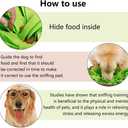 AWOOF Pet Snuffle Mat for Dogs, Interactive Feed Game for Boredom, Encourages Natural Foraging Skills for Cats Dogs Bowl Travel Use, Dog Treat Dispenser Indoor Outdoor Stress Relief (green)