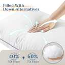 JOLLYVOGUE Pillows Queen Size Set of 2, Soft Supportive Bed Pillows with Super Soft Down Alternative Fill, Luxury Fluffy Hotel Quality for Side, Back, and Stomach Sleepers