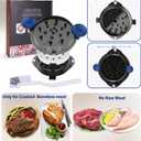 Chicken Shredder Tool Twist Meat Shredder Large-Meat Masher for Chicken Breast Ground Beef Pork with Up-grated Stainless Steel Spikes Kitchen Gadgets Essentials (Blue&Black)