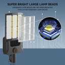11000W Commercial Solar Street lights Outdoor IP67 Waterproof Ultra-Bright, 2 Pack