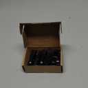 L-Track Double Stud Tie Down Fitting | Used with L Track Rail for Truck Bed,Trailer Cargo Control,Pickup,RV,ATV,Bearing 5000LBS Heavy Duty Steel (Pack of 6 Black)