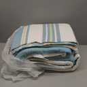 Levtex Home - Kailua Quilt Set - King Quilt + Two King Pillow Shams - Stripe - Blue Teal Taupe Cream - Quilt (106x92in.) and Pillow Shams (36x20in.) - Reversible - Cotton Fabric