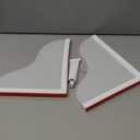 Shower Splash Guard Kit, Large Splash Guards for Bathtub Waterproof Self-Adhesive Shower Corner Guards to Keep Water in Shower or Bath, Pack of 2 (9.1 x 7.1 Inches) (White)