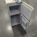 Zyerch Retro Mini Fridge, 3.2 Cu. Ft. Small Refrigerator with Freezer Retro Style with 7-Level Adjustable Thermostat, Compact Vintage 2-Door Fridge for Apartments, Dorm, Office, Cream