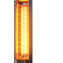 VAGKRI Outdoor Electric Patio Heater, 1500W 36" Infrared Heater with 2 Heat Tube, 3 Levels, Tip-Over&Overheat Protection, IPX5 Waterproof Tower Electric Patio Heater for Outdoor Indoor, Backyard, Room