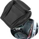 Driver Side Bottom Microfiber Black Leather Seat Cover Perforated Compatible with Mercedes Benz C C250 C300 C350 C350e C400 GLC300e 4-Door 2015 2016 2017 2018 2019 2020 2021