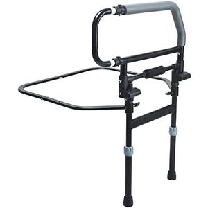 Sangohe Safety Bed Rail for Elderly - Heavy Duty Bed Rail for Senior & Elderly and People Falling Out of Bed - Foldable Bed Assist Handle - 504E