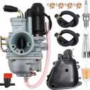Predator 50 Carburetor for Polaris Sportsman 90 2001 2002 2003 2004 2005 2006 Carb for Polaris Scrambler 50 90 90cc 100cc Electric Choke Carb with Air Filter Box