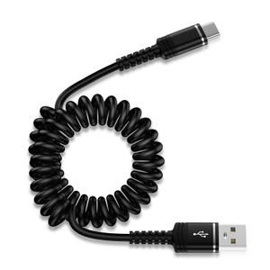 Coiled USB C Charger Cable 3ft for iPhone 17 Pro Max Air 16 Pro Max,16 Plus,16 Pro,16 15, Retractable Short Android Auto Car Carplay Fast Charging Type A to C Phone Power Cord for Samsung Galaxy S25