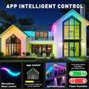 Permanent Outdoor Lights,190FT RGB Eave Light,IP67 Waterproof Lighting for House,Smart LED with App/Remote Control for Outdoor Decor,Garden Decor,Party,Holiday (200FT)