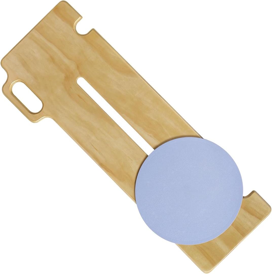 Transfer Board Patient Slide Assist Device for Transferring Patient Elderly, and Disabled from Wheelchair to Bed, Toilet, Bathtub, Sliding Boards Platform with Single Handle (30" x 12" x 0.7")